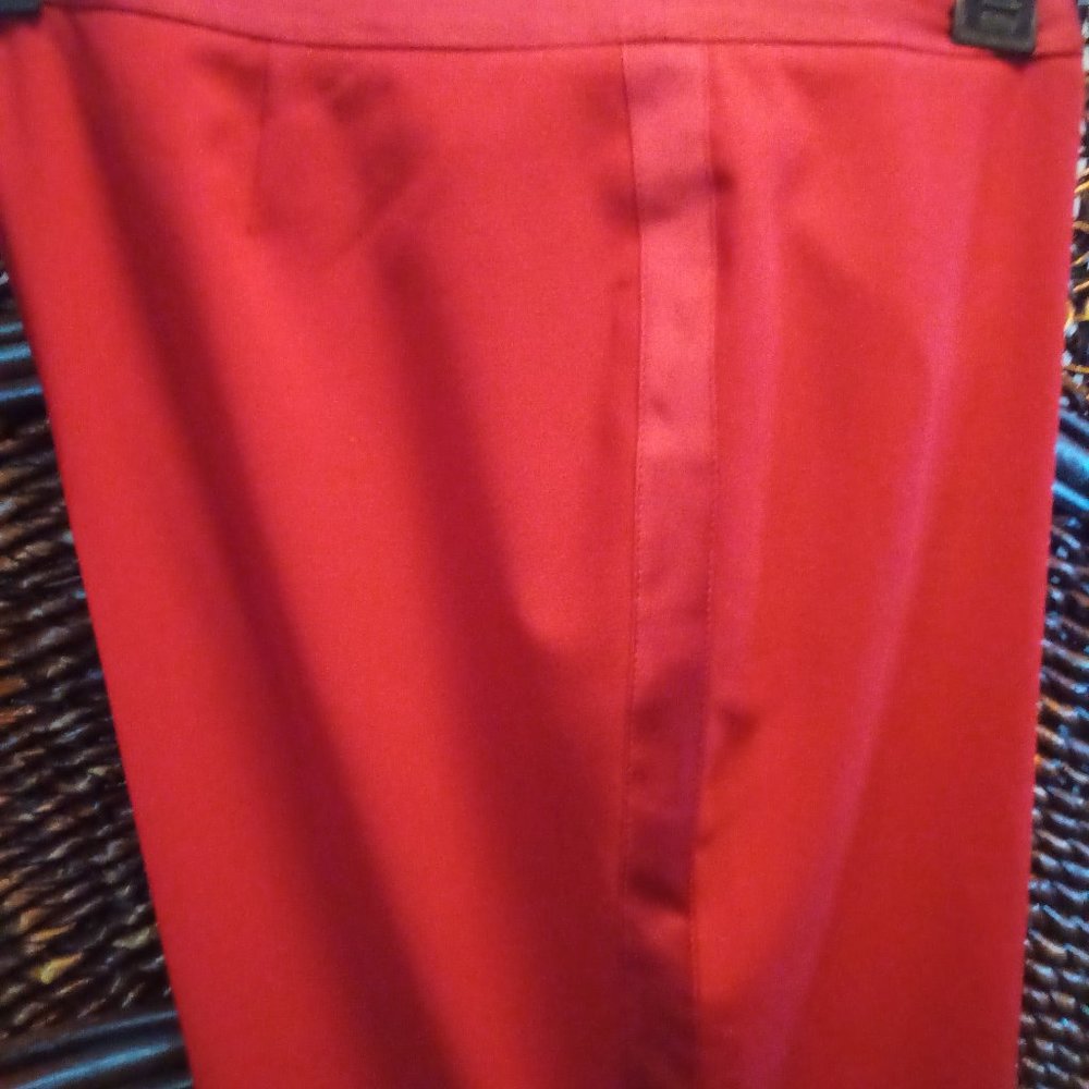 Gorgeous dress trousers with satin lined tuxedo tripe, size 12